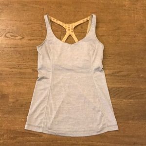 Lululemon Grey Tank Light Support for A/B cup Sz 6